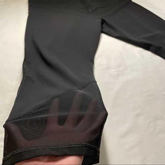 Athleta Leggings Affirmation Mesh 7/8 Tight Black Size 2X - Picture 9 of 9